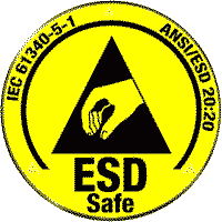 ESD safe certification logo